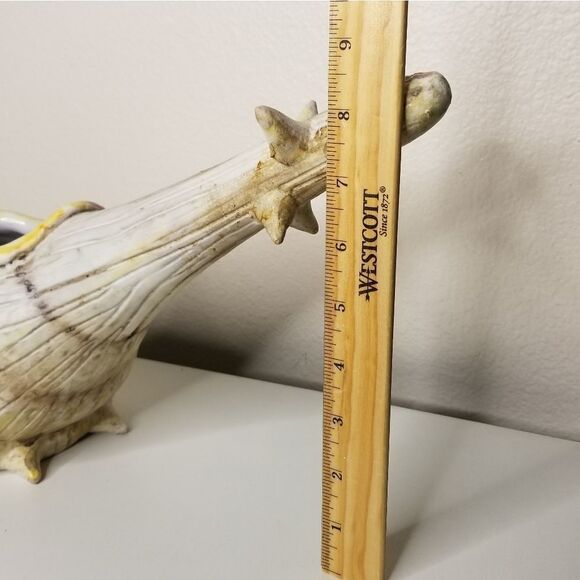UNIQUE Conch Shell Planter Nautical Sealife Coastal Beach House Decor Italy 36/2 - Picture 8 of 12